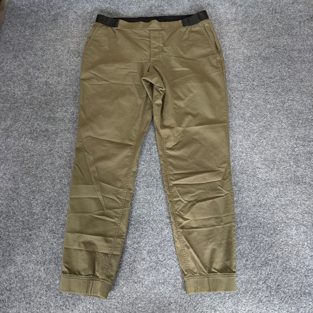 Kit and Ace Navigator Jogger Mens 34x30 Olive Green Pants Technical Stretch Gym